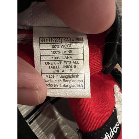 Adidas Mens Red Gray NBA Portland Trail Blazers SnapBack Hat Wool Baseball Cap - Picture 9 of 10